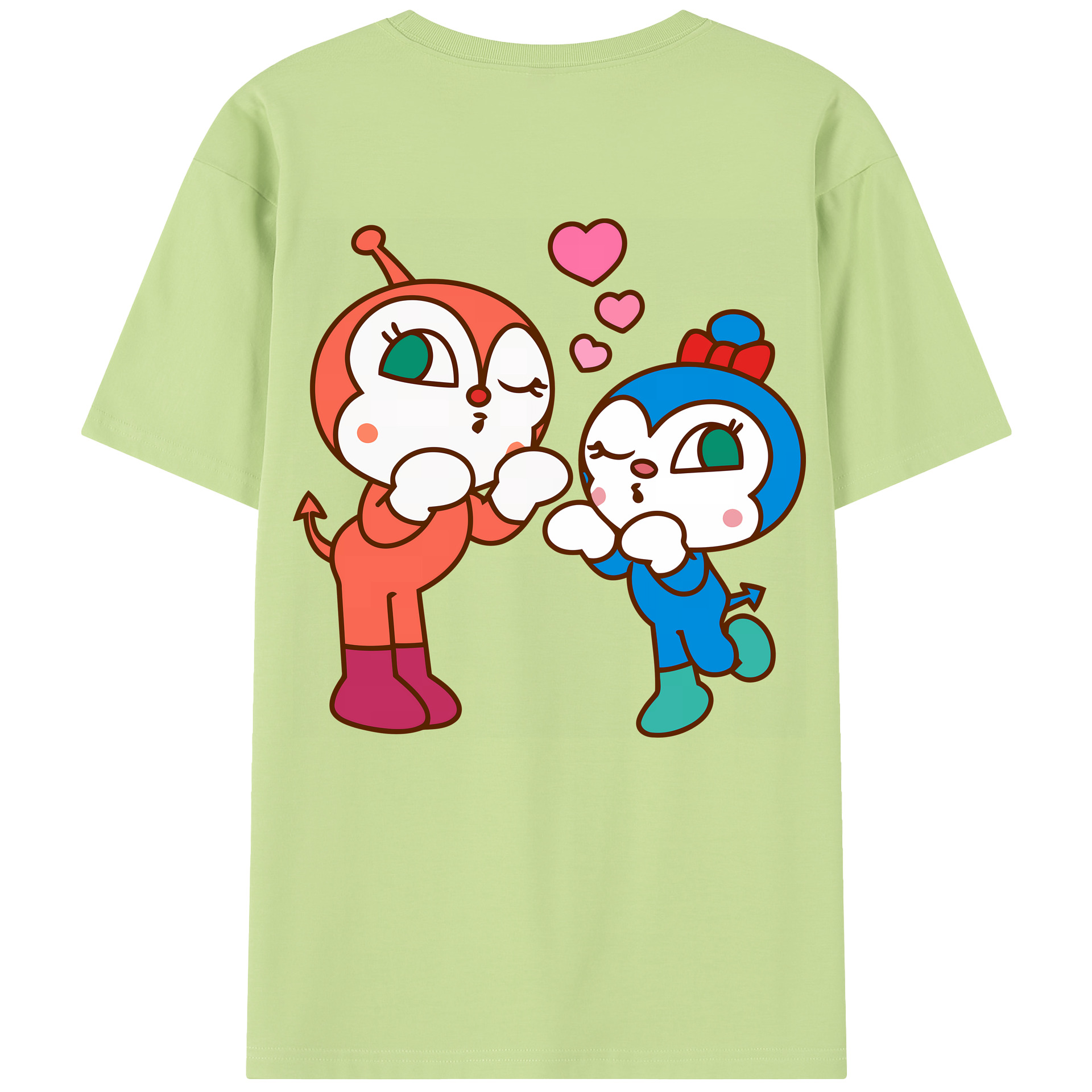 （画像用） アンパンマン Anpanman 綿100％半袖Tシャツ（背面プリント）